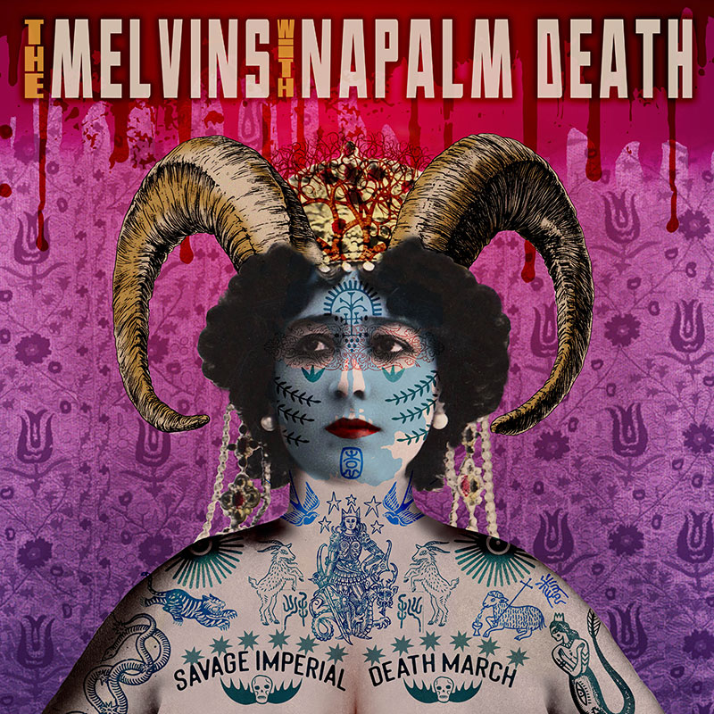 Melvins With Napalm Death'Savage Imperial Death March' Artwork